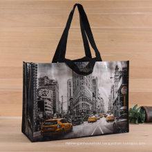 Qingdao Factory Gots Oeko-Tex 100 Custom Logo Print Luxury Clothes Shopping PP Woven Bags with Short Handles